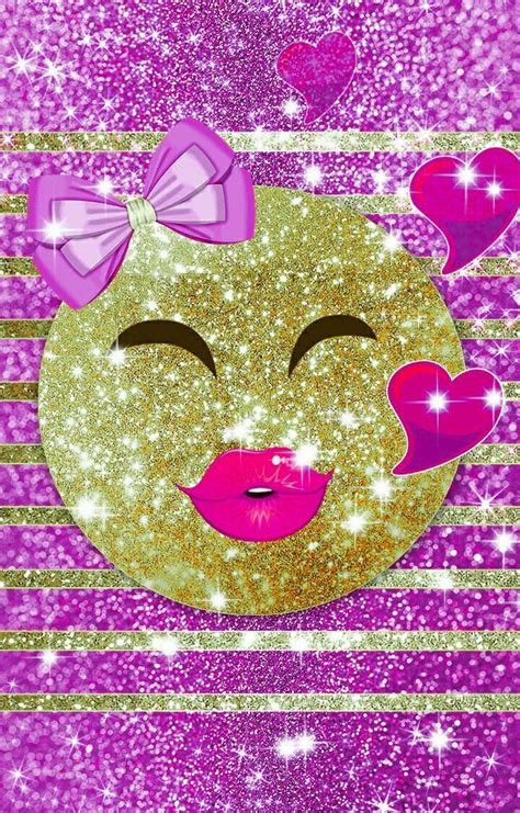 Emoji Glitter Iphone Wallpaper Glitter Bling Wallpaper Hippie