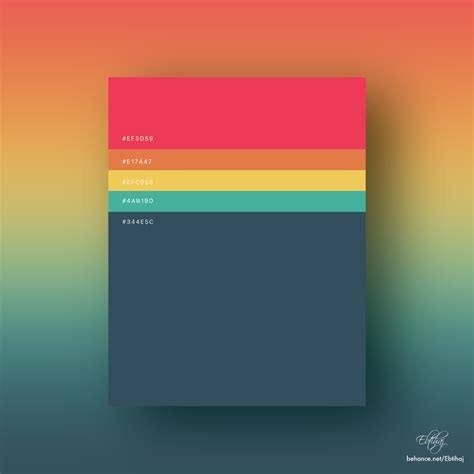 Minimalist Color Palettes 2018 Behance