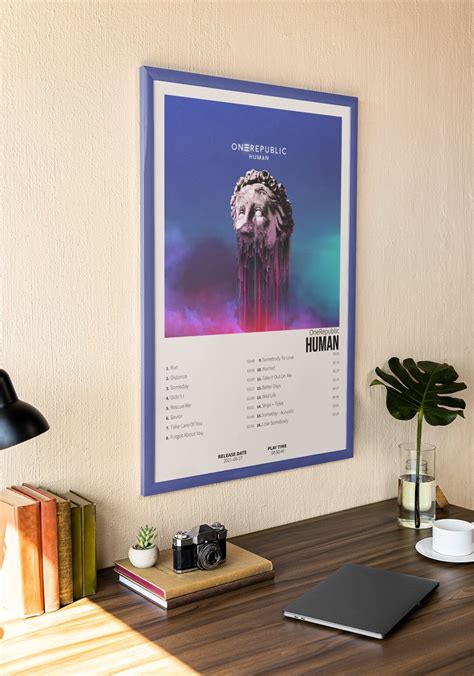 Onerepublic Human Album Cover Poster For Wall Art Home Etsy