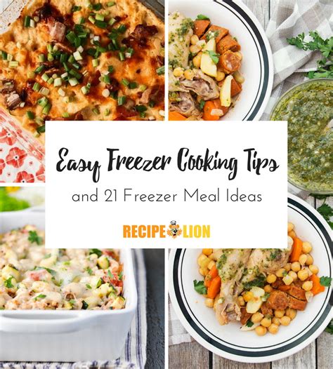 Easy Freezer Cooking Tips and 21 Freezer Meal Ideas ...