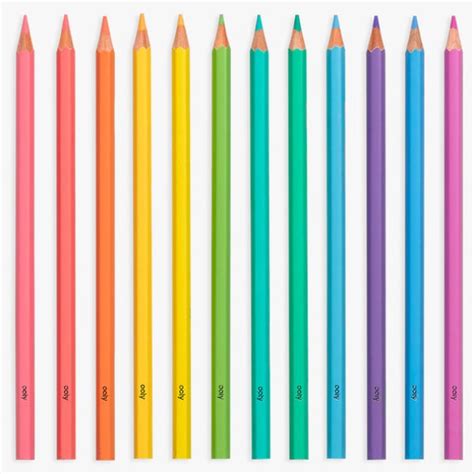 Ooly Pastel Hues Colored Pencils Set Of 12 Liliewoods
