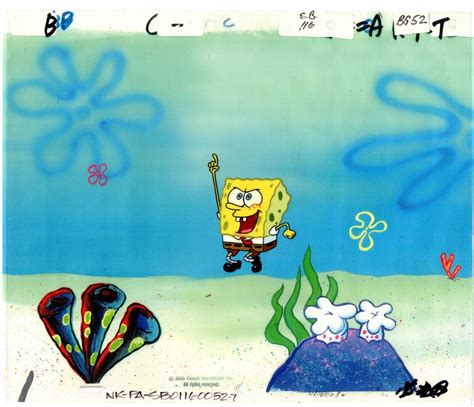 Spongebob Squarepants Original Production Animation Cel Season 1