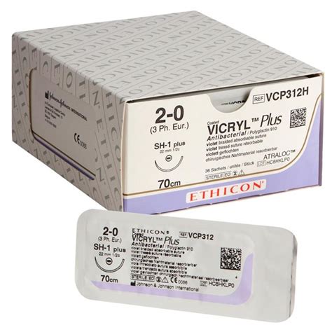 Coated Vicryl Plus Antibacterial Polyglactine 910 Hechtdraad 2 0