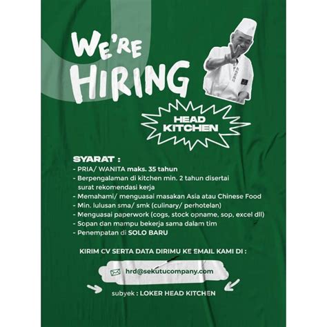 Kami memberikan informasi lowongan kerja resmi terbaru dan akurat. Lowongan Kerja Bisnis Restoran di Solo Archives - INFO ...
