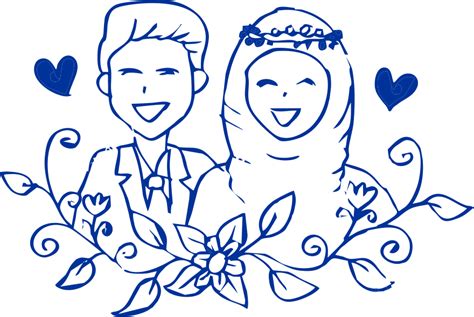 Selamat menempuh bahtera rumah tangga. Template Janji Nikah Kartun Muslim Vector Coreldraw Cdr ...