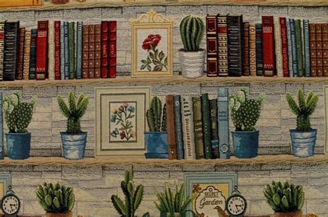 Per le amanti del cucito, ecco una lista di shop specializzati italiani ed esteri, dove comprare stoffe e tessuti on line. Catawiki, pagina di aste on line fabric with cactus and library - tessuto gobelin fantasia ...