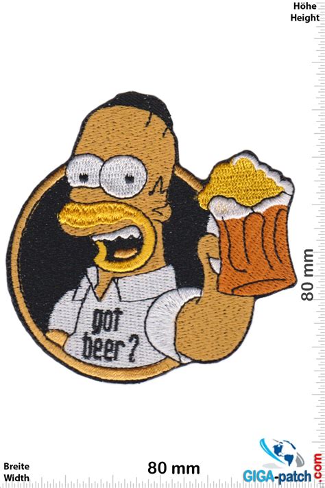 Simpson Homer Simpson Got Beer Patches Back Patch Patch