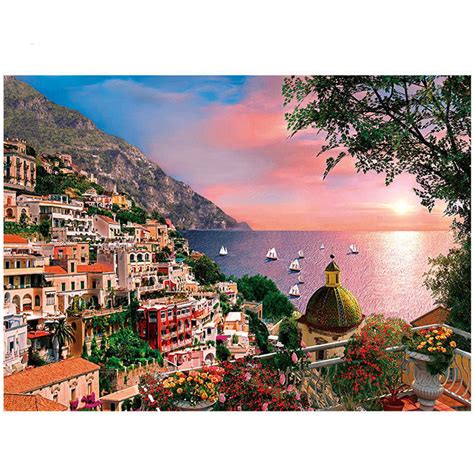 Italy Positano Beautiful Beach Scenic 1000 Pieces Jigsaw Puzzles T