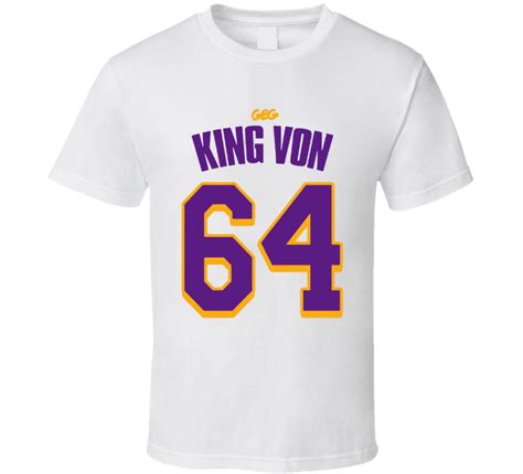 King von, a chicago native, was shot and killed outside of the monaco hookah lounge in atlanta. King Von 64 Gbg Rap Hip Hop Music Fan T Shirt