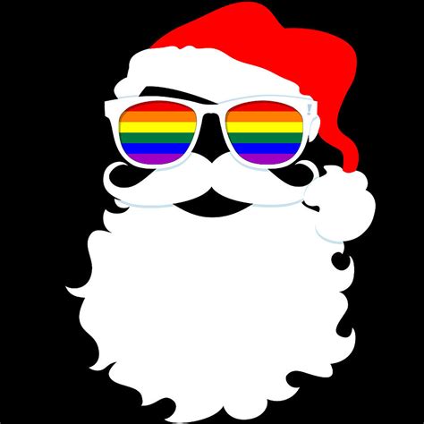 santa claus lgbtq gay pride flag sunglasses digital art by patrick hiller fine art america