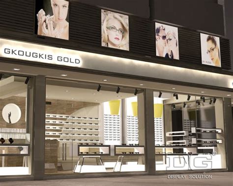 Shop wood, acrylic, metal & glass styles. OP32 Black Wooden Optical Display Cabinets_Guangzhou ...