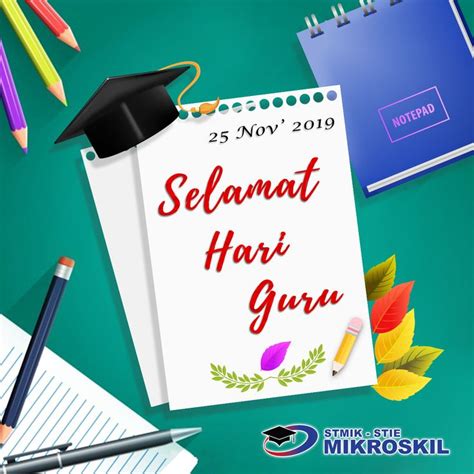 Hari guru 2020 kumpulan ucapan selamat hari guru 22 11 2020 hari coklat wrapper mini coklatwrapper selamat hari guru 2020 glossy sticker selamat hari guru 2020 ditampal pada 10 penutup dan badan bekas lutsinar. Selamat Hari Guru Nasional 2019 #mikroskil #hariguru # ...