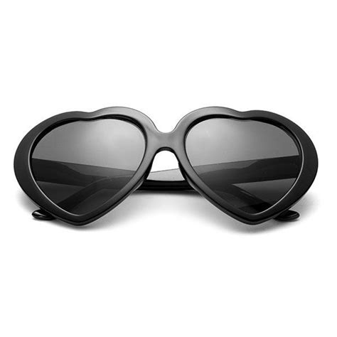 Funny Retro Love Heart Shape Anti Uva And Uvb Sunglasses Clip On