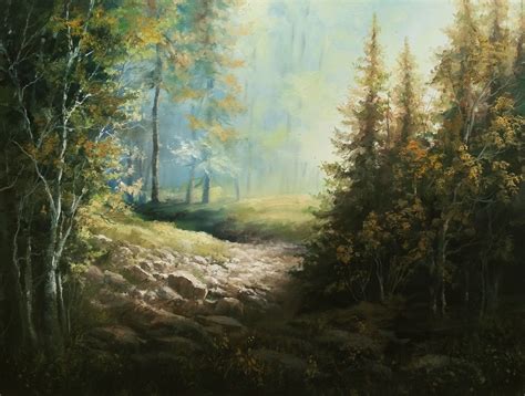 Sunlit Riverbed Oil Painting By Kevin Hill Watch Short Oil Painting