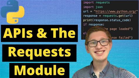 Python Tutorial 46 Apis And The Requests Module Youtube