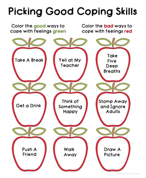 Free Printable Coping Skills Worksheets For Kids Thekidsworksheet