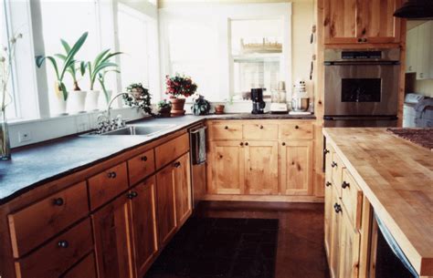 Knotty beech has natural knots and irregularities creating unique characteristics and beauty. Affordable Custom Cabinets - Showroom