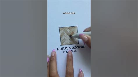 How To Draw Herringbone Pattern Quick Render Interior Design Youtube