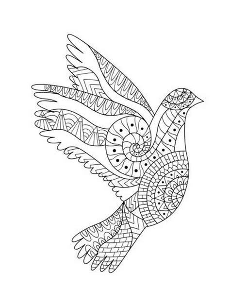 Dove Coloring Pages Adult