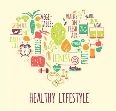 Vector illustration of Healthy lifestyle. 302717 Vector Art at Vecteezy
