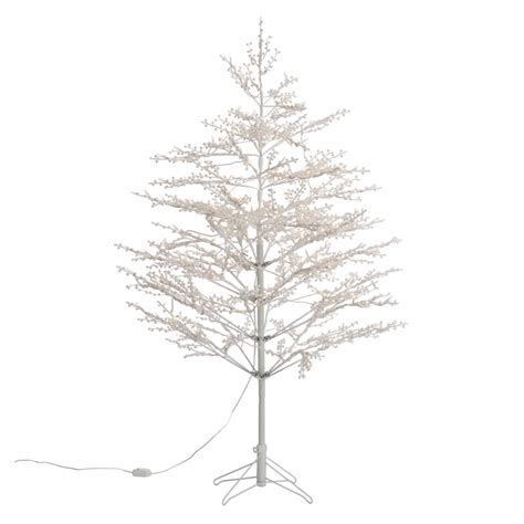 Ge Color Choice 5 Ft Winterberry Pre Lit White Artificial Christmas