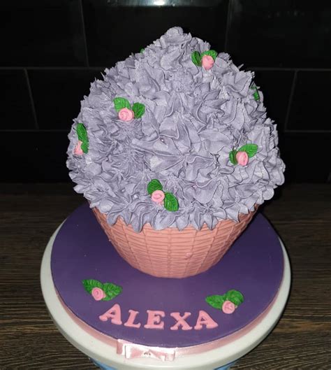 Happy Birthday Alexa Giant Cupcake Sugar Mice By Elaine