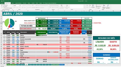 Planilha Controle Financeiro Pessoal