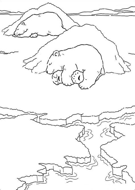 kleurprent ijsbeer Bear coloring pages, Polar bear coloring page