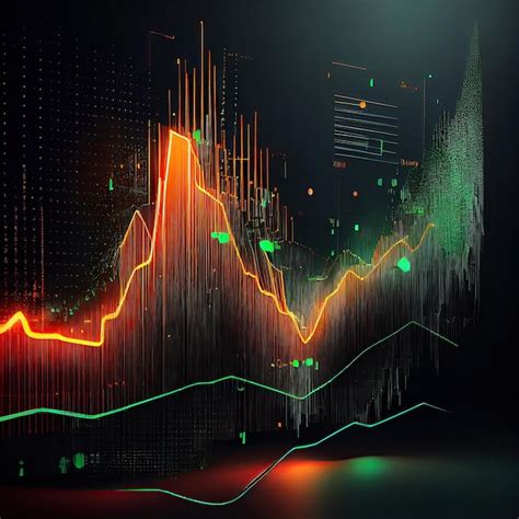 Premium Ai Image Ai Generated Business Candle Stick Graph Chart Of