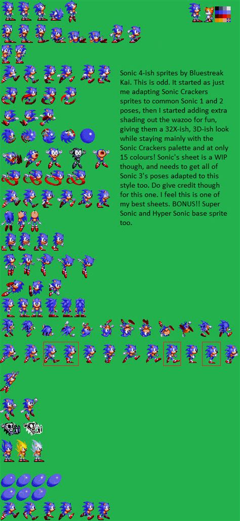 Sonic 4 Like Sprites By Truebluemichael On Deviantart