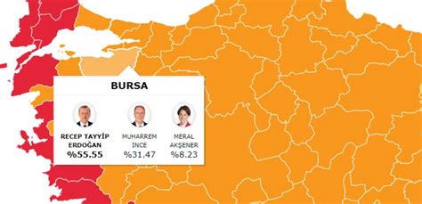 Bursa seçim sonuçları Osmangazi Yıldırım Nilüfer İnegöl
