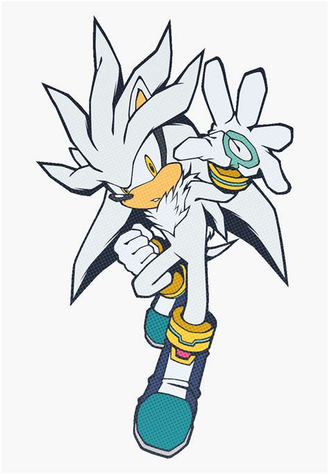 Silver Drawing Shadow Draw Silver The Hedgehog Hd Png Download