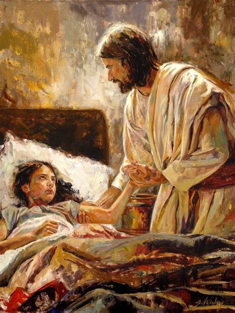The Raising Of The Daughter Of Jairus Giclée Print Jesus Painting