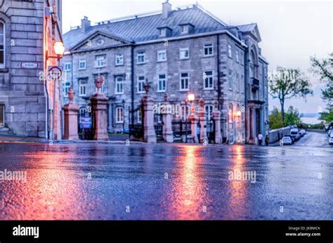 Quebec City Night Lights Street Lights Hi Res Stock Photography And