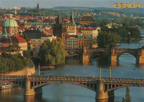 Česká republika), or czechia (česko) is a landlocked country in central europe. Gersyko postcards: CZECH REPUBLIC - Prague Bridges on ...
