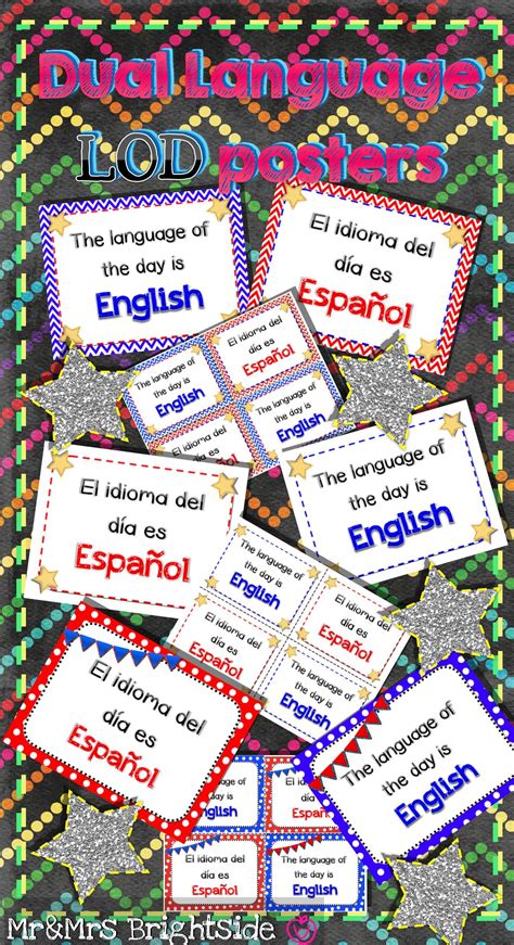 Dual Language Of The Day Signs Lod English And Spanish Dual