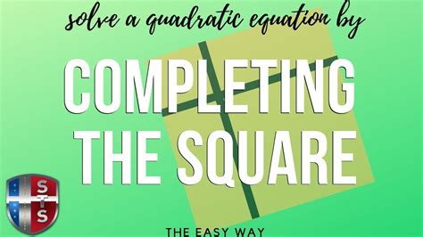 In this unit we look at a process called completing the square. Algebra - Quadratic - Completing the square method ...
