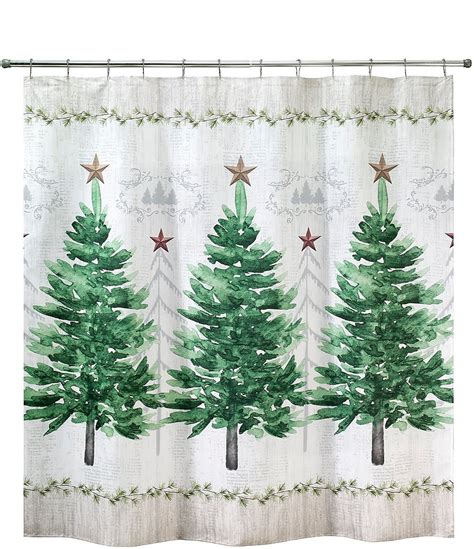 Avanti Linens Christmas Tree Shower Curtain Dillards