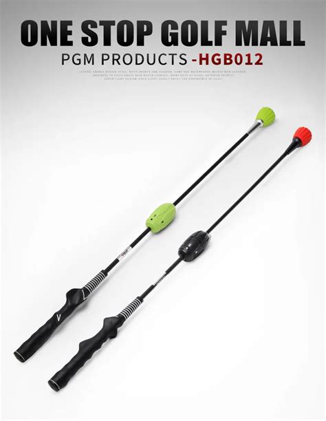 Pgm Hgb Weight Adjustable Swing Trainer Aid Retractable Golf Swing