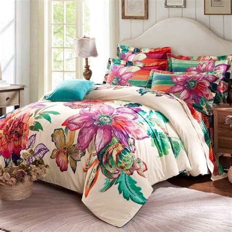 Vintage Flower Tropical Exotic Full Queen Size Bedding Sets