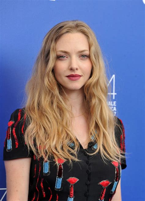 Thanks to her vocal skills, she. Amanda Seyfried - "First Reformed" Photocall - 74th Venice Festival 08/31/2017