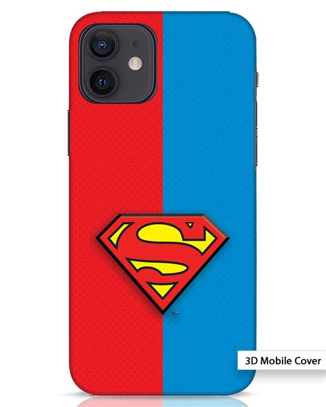 Buy Superman Half Iphone 12 3d Mobile Cover Online In India At Bewakoof