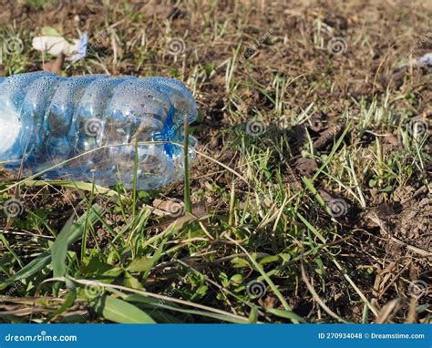 Plastic Bottle Amid The Grass Stock Photo Image Of Trash Bottle