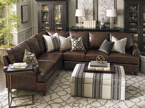 In case more guests come over for tea, three classic beige armchairs are added. Living Room Ideas Leather Couch - jihanshanum
