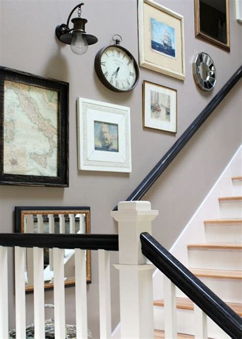 Modern staircase design ideas for home interior designs and living room decor ideas 2020 by decor puzzle wooden stair designs, modern staircase design ideas, living room stairs with storage, under stairs storage 25 wall painting ideas for spray using cardboard with metallic paints. 20 Stairway Gallery Wall Ideas | HomeMydesign