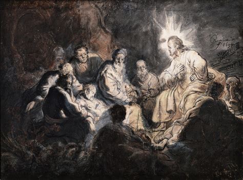 Rembrandt Jesus And His Disciples