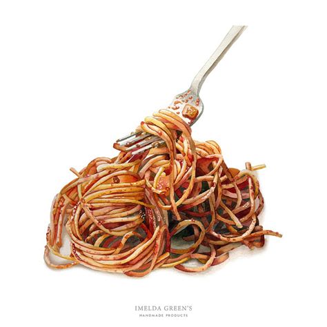 Pasta Watercolor Food Illustration On Behance