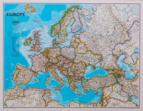 Europa Polityczna Mapa Ścienna Arkusz Nat Geo 8625685774 Oficjalne