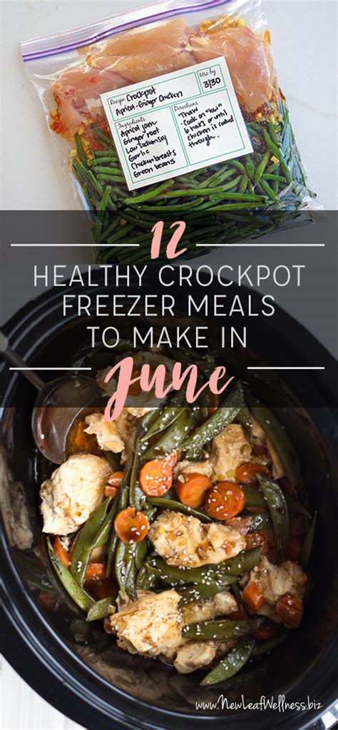 Meals that are healthy to cook for a diabetic in a crock pot. 12 Healthy Crockpot Freezer Meals to Make in June - Money ...