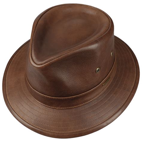 Cowhide Traveller Leather Hat By Stetson 19900
